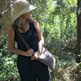 May bag small khaki brown canvas