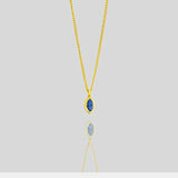 תליון מרקיזה עדין עם ספיר